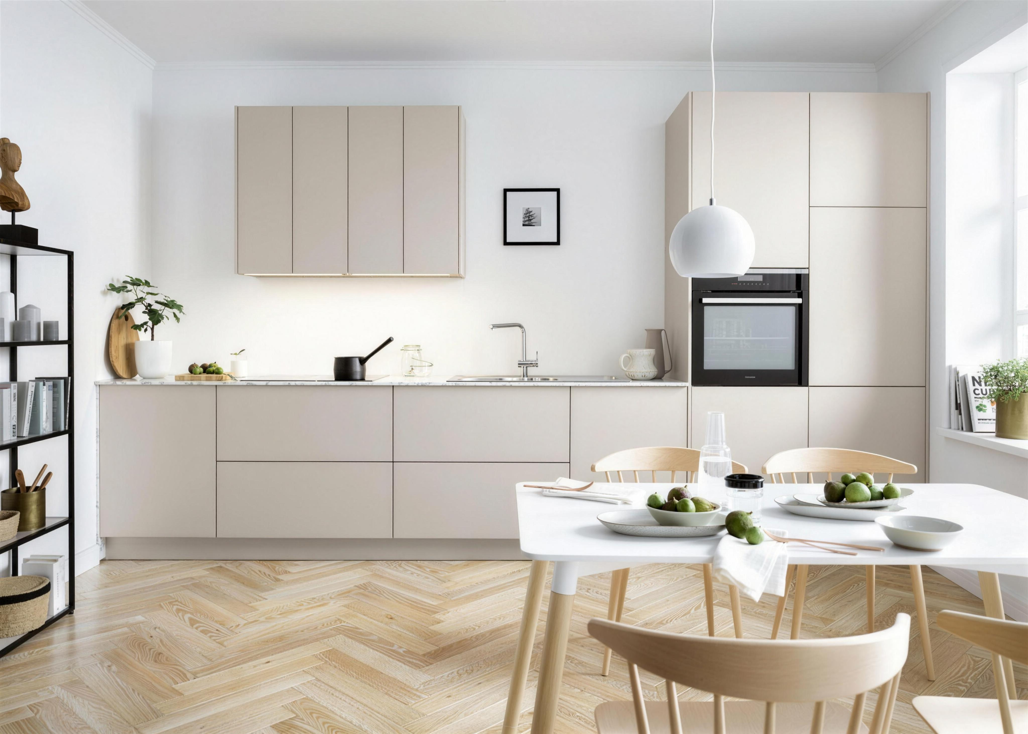 Schüller handleless kitchen display